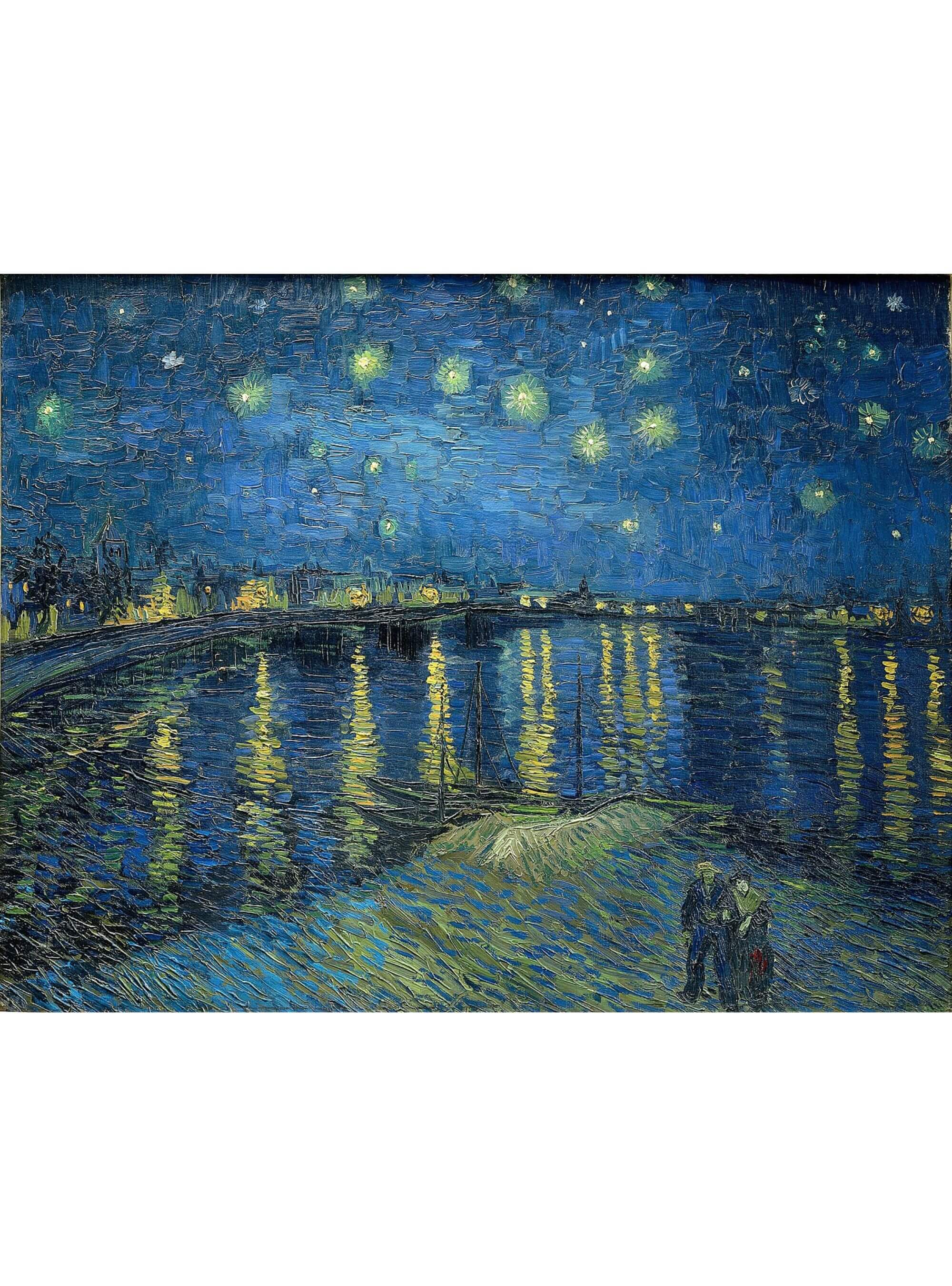 Nuit étoilée sur le Rhône