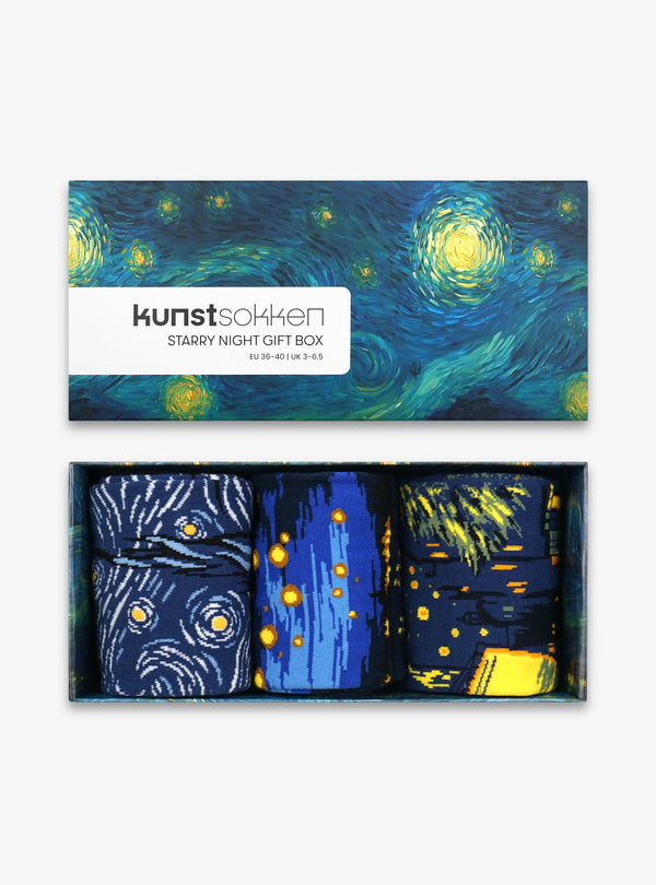 Caja de regalo Van Gogh La noche estrellada, pack de 3