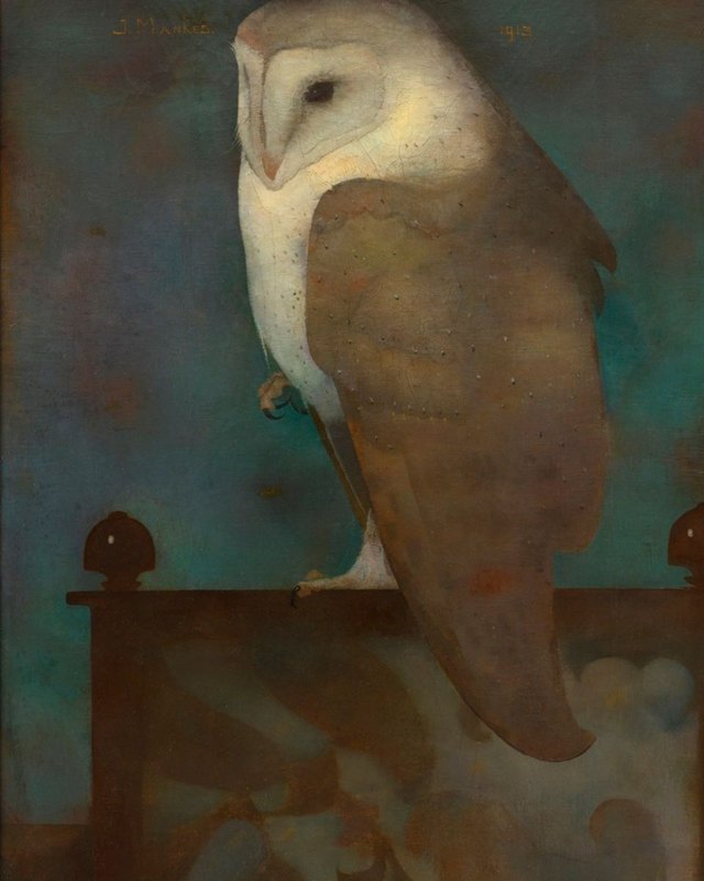 Large Owl on a Screen, 1913. Collection of Museum MORE.