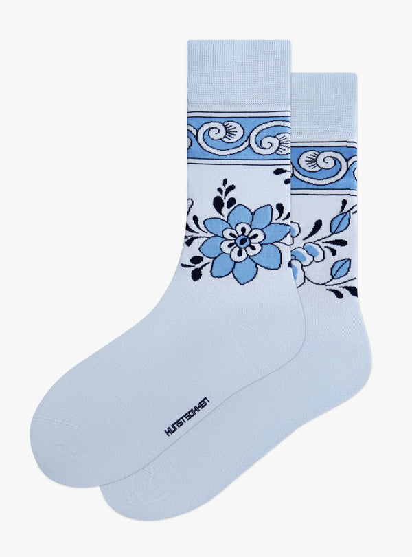 Azul de Delft, par de zapatos