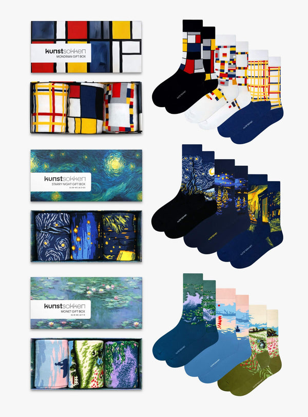 Pack de regalo definitivo: Mondrian, Van Gogh y Monet