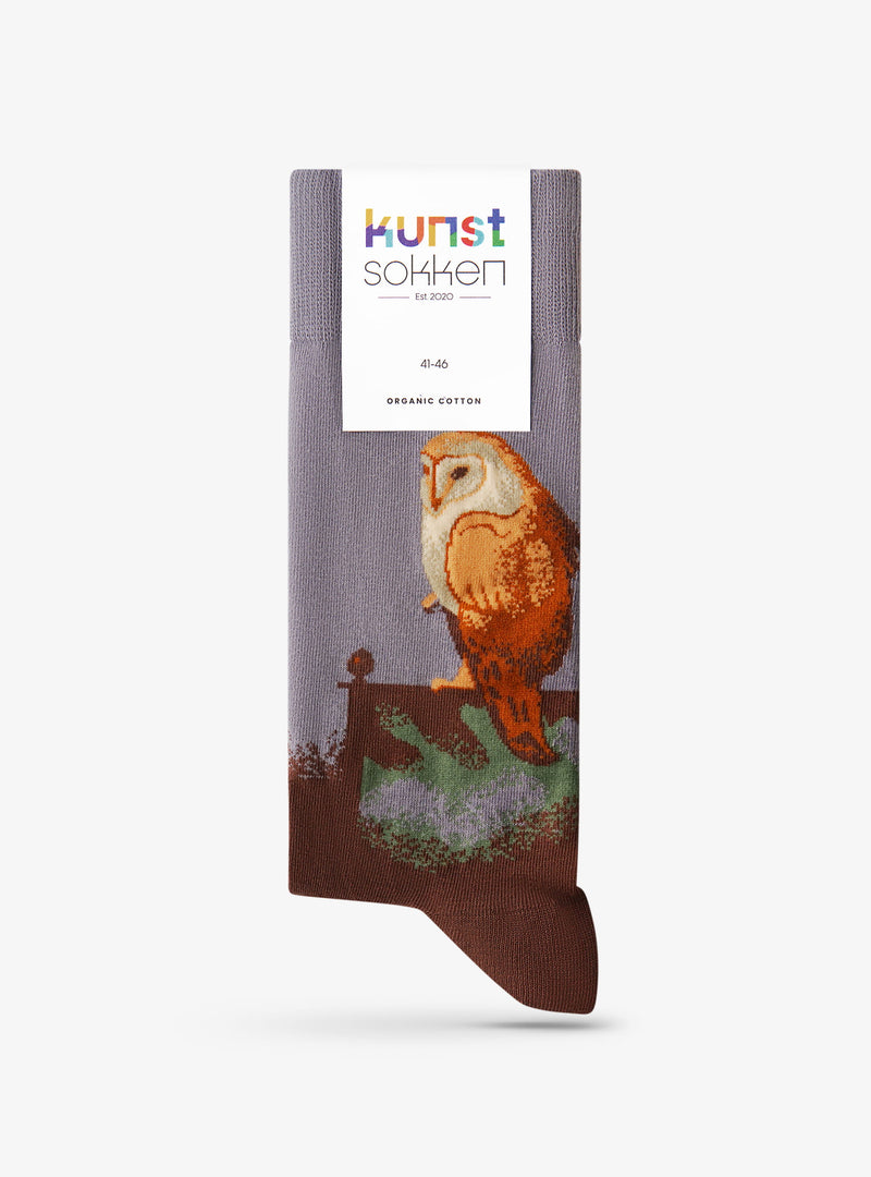 Large Owl on a Screen