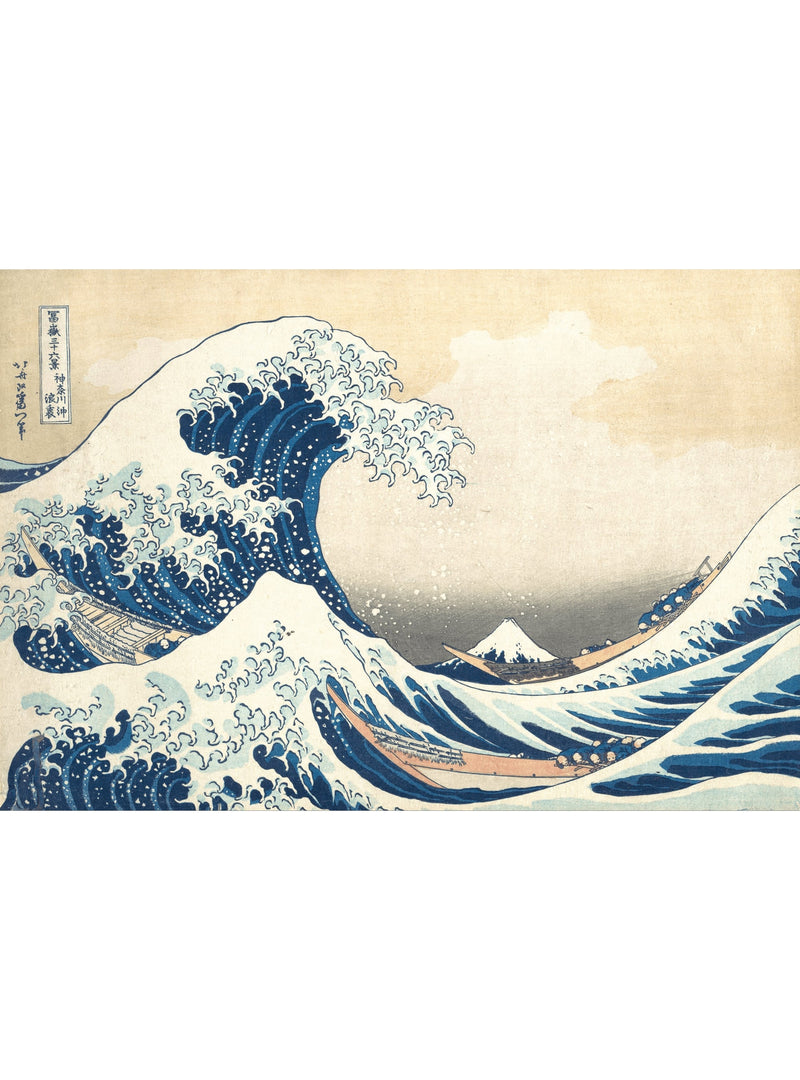 De Grote Golf van Kanagawa' kunstwerk van Hokusai, inspiratie voor de sokken van Kunstsokken.