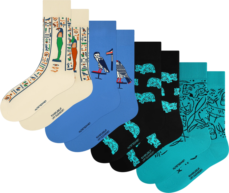 The sarcophagus and the hippo, 4 pairs