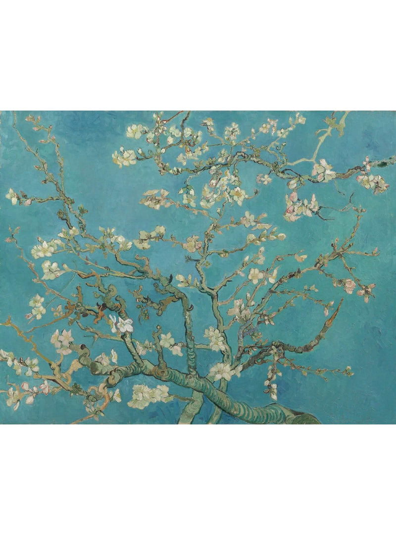 Het originele Amandelbloesem schilderij van Vincent van Gogh dat dient als inspiratie voor de sokken van Kunstsokken.